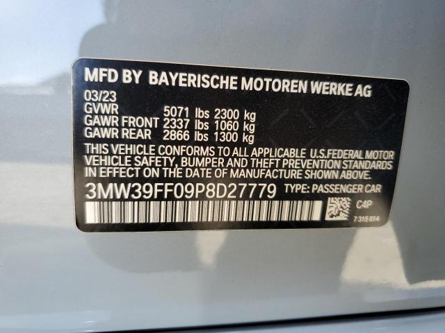 2023 BMW 330E VIN: 3MW39FF09P8D27779 Lot: 54641234