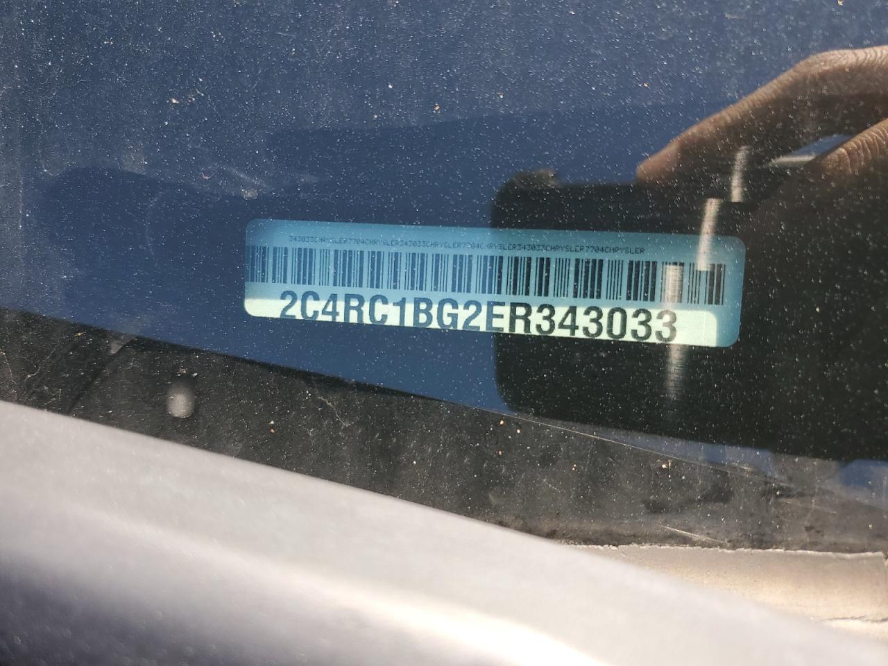 2C4RC1BG2ER343033 2014 Chrysler Town & Country Touring