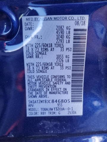 2018 Nissan Rogue S VIN: 5N1AT2MT8JC846805 Lot: 54950104