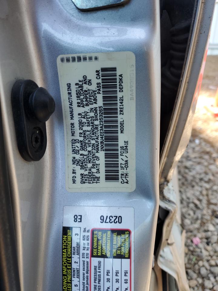 1NXBU4EE3AZ353265 2010 Toyota Corolla Base