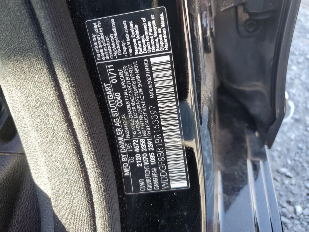 WDDGF8BB1BR163397 2011 Mercedes-Benz C 300 4Matic