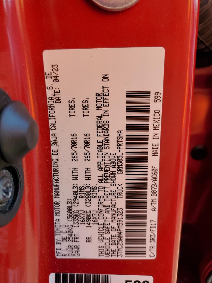 3TMCZ5AN4PM591323 2023 Toyota Tacoma Double Cab