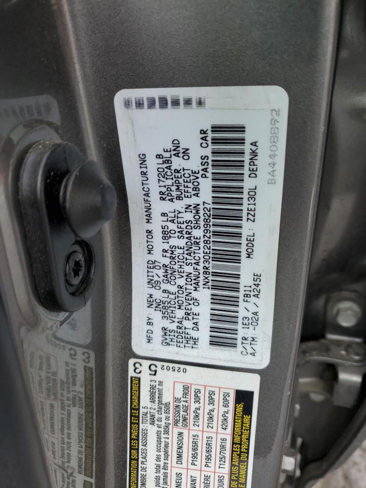 1NXBR30E28Z998227 2008 Toyota Corolla Ce