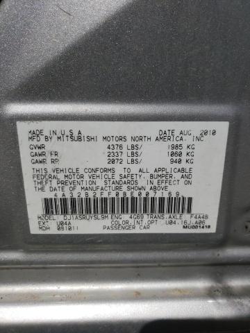 2011 Mitsubishi Galant Fe VIN: 4A32B2FF0BE007169 Lot: 53874104