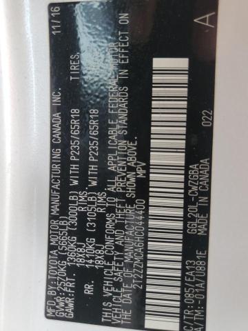 2017 Lexus Rx 350 Base VIN: 2T2ZZMCA6HC044400 Lot: 54706374