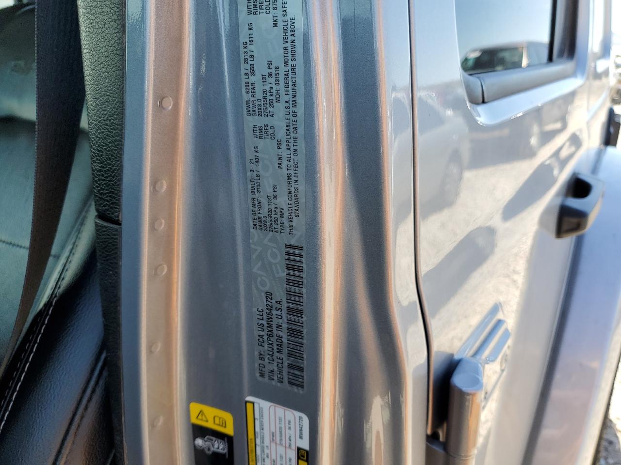 1C4JJXP6XMW642720 2021 Jeep Wrangler Unlimited Sahara 4Xe