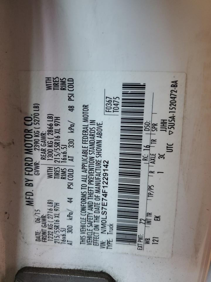 NM0LS7E74F1229142 2015 Ford Transit Connect Xl