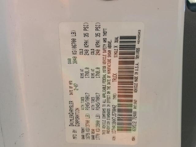 2007 Dodge Ram 1500 St VIN: 1D7HA18NX7J578042 Lot: 54571514