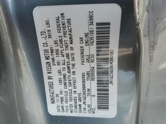 2006 Nissan 350Z Coupe VIN: JN1AZ34E86M380582 Lot: 56282914