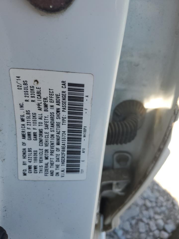 1HGCR2F88EA155734 2014 Honda Accord Exl