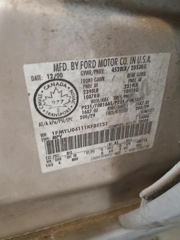 2001 Ford Escape Xlt VIN: 1FMYU04111KF85151 Lot: 55544774