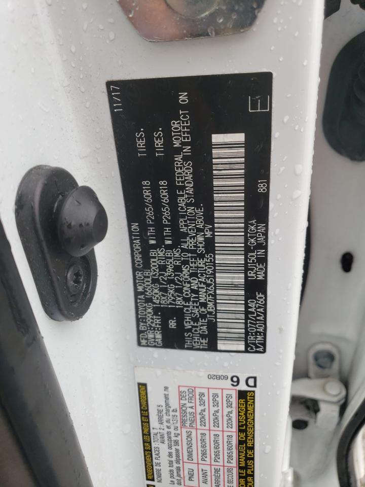 JTJBM7FX6J5190155 2018 Lexus Gx 460