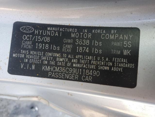 2009 Hyundai Accent Gs VIN: KMHCM36C99U118490 Lot: 56696394