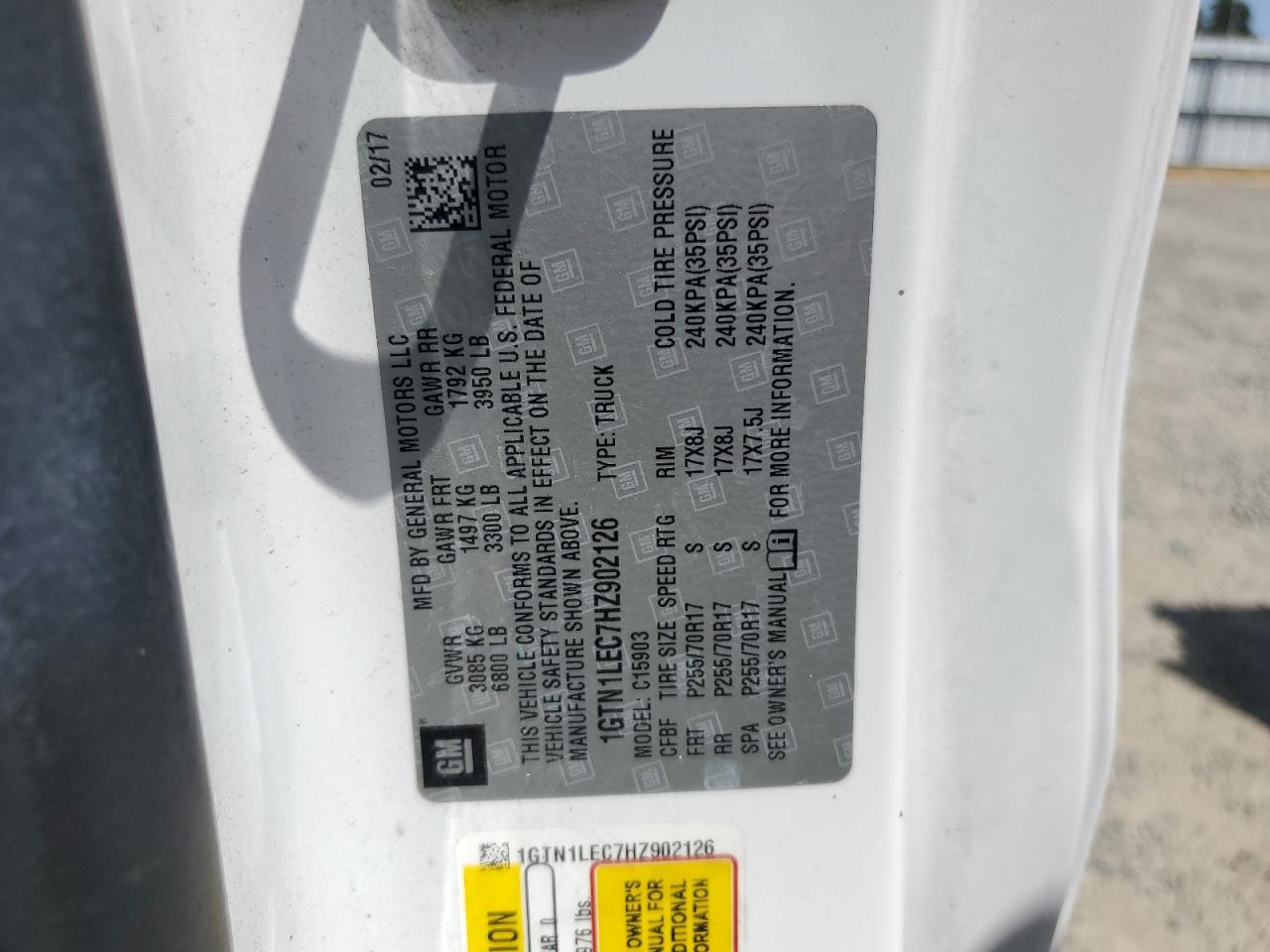 1GTN1LEC7HZ902126 2017 GMC Sierra C1500