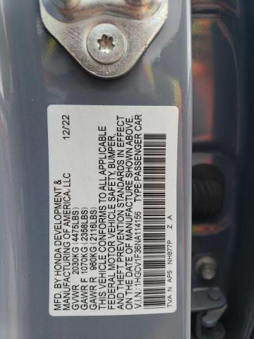 2022 Honda Accord Sport VIN: 1HGCV1F36NA114156 Lot: 56158034