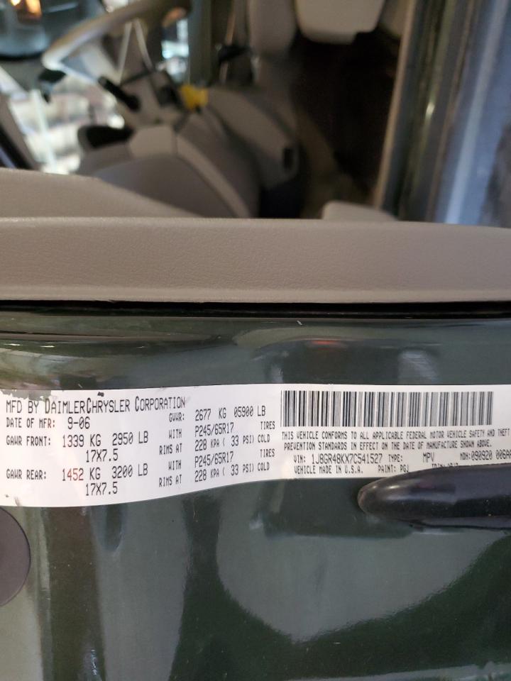 1J8GR48KX7C541527 2007 Jeep Grand Cherokee Laredo