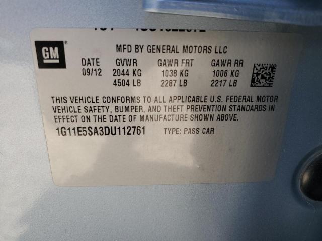 2013 Chevrolet Malibu 2Lt VIN: 1G11E5SA3DU112761 Lot: 55304294