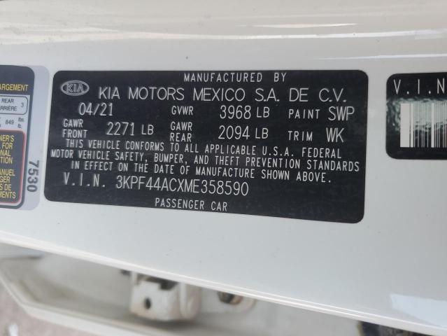 3KPF44ACXME358590 2021 KIA FORTE - Image 12