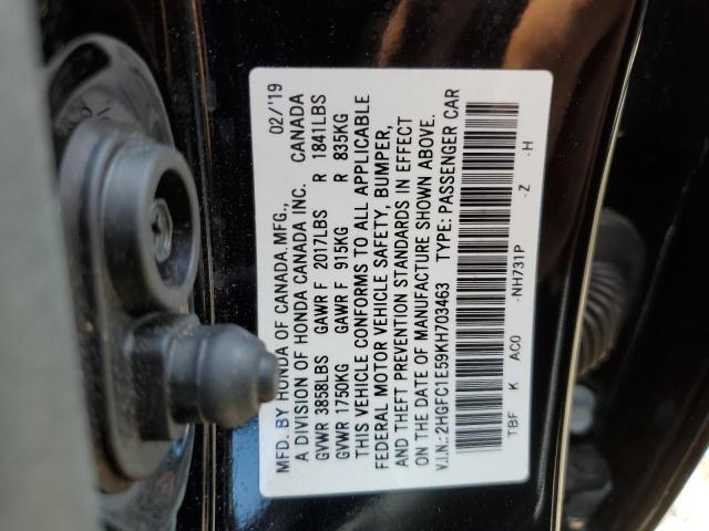 2019 HONDA CIVIC SI - 2HGFC1E59KH703463