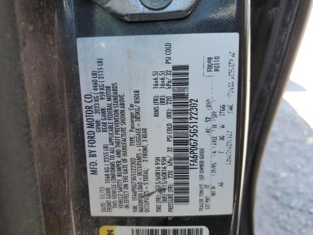 VIN 1FA6P0G75G5122302 2016 Ford Fusion, S no.12