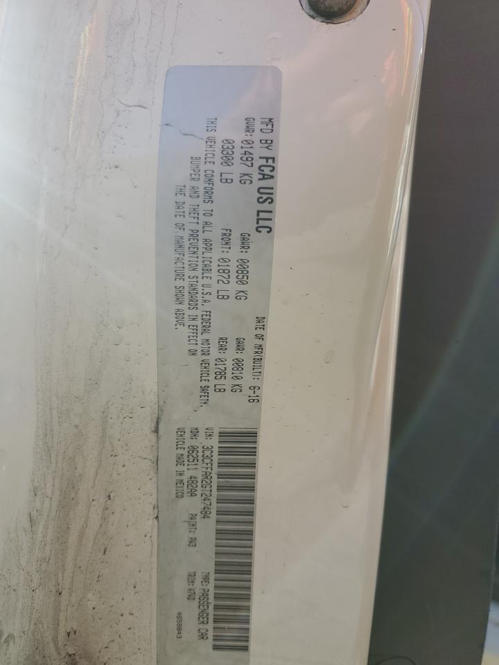 3C3CFFAR2GT247484 2016 Fiat 500 Pop