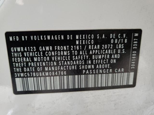 2019 Volkswagen Jetta S VIN: 3VWC57BU8KM084766 Lot: 55332664