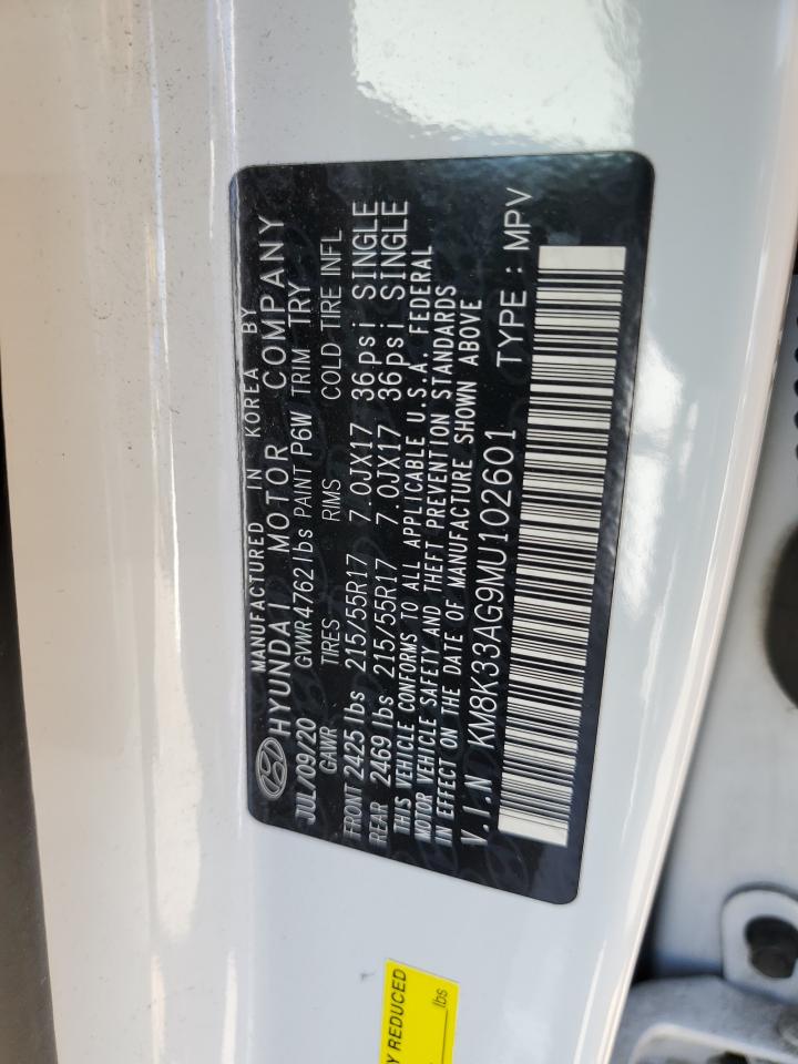 KM8K33AG9MU102601 2021 Hyundai Kona Limited