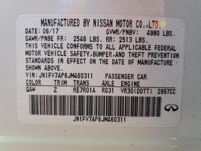 2018 Infiniti Q50 Red Sport 400 VIN: JN1FV7AP6JM460311 Lot: 54964524