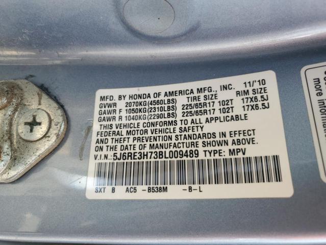 5J6RE3H73BL009489 2011 Honda Cr-V Exl