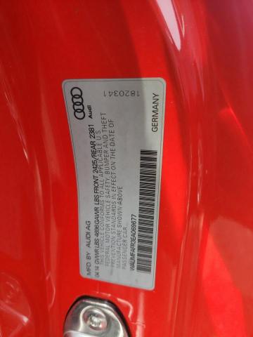 2014 Audi A5 Premium Plus VIN: WAUMFAFR3EA069677 Lot: 54930244