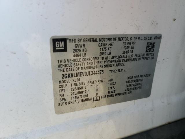 2018 GMC Terrain Sle VIN: 3GKALMEV0JL344475 Lot: 55524844