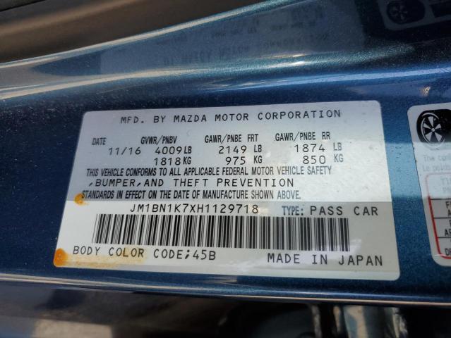 2017 Mazda 3 Sport VIN: JM1BN1K7XH1129718 Lot: 56715974