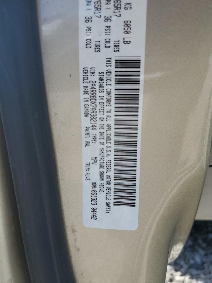 2A4RR8DX7AR382144 2010 Chrysler Town & Country Touring Plus