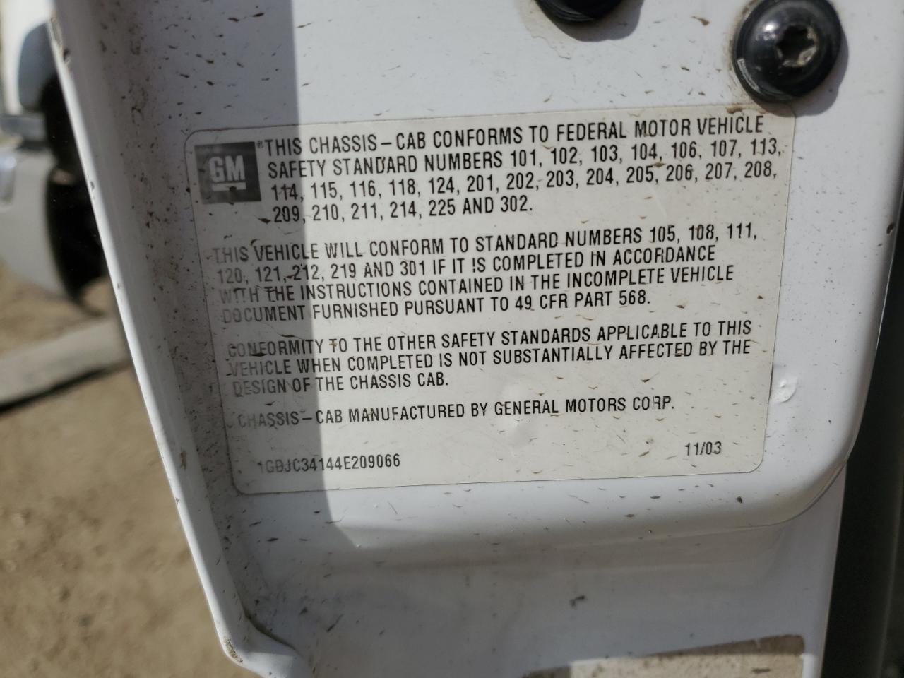 1GDJC34144E209066 2004 GMC New Sierra C3500