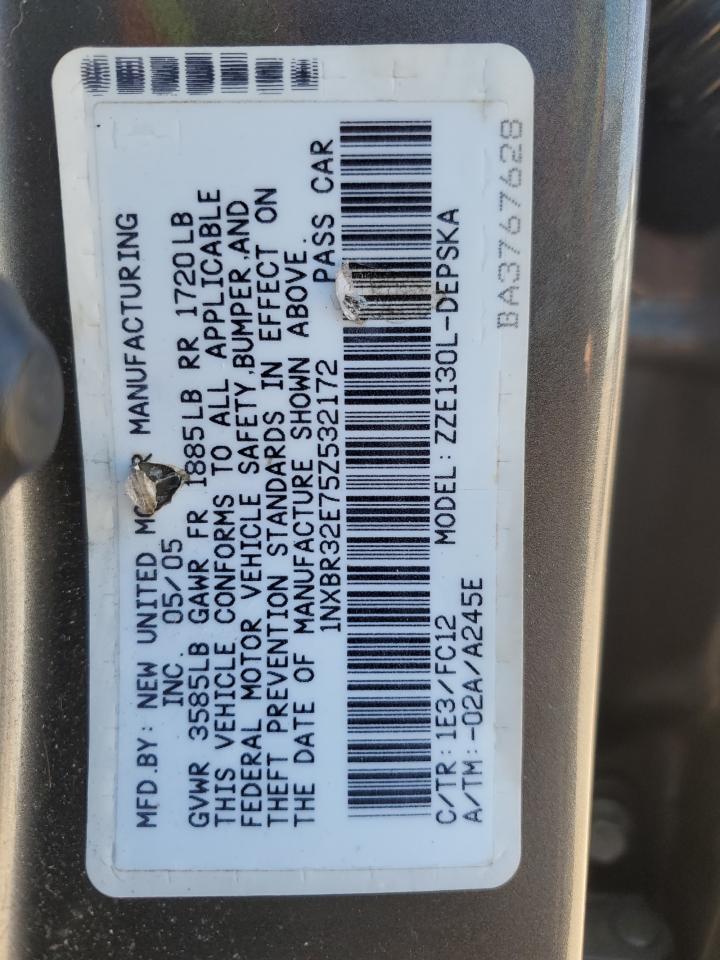 1NXBR32E75Z532172 2005 Toyota Corolla Ce