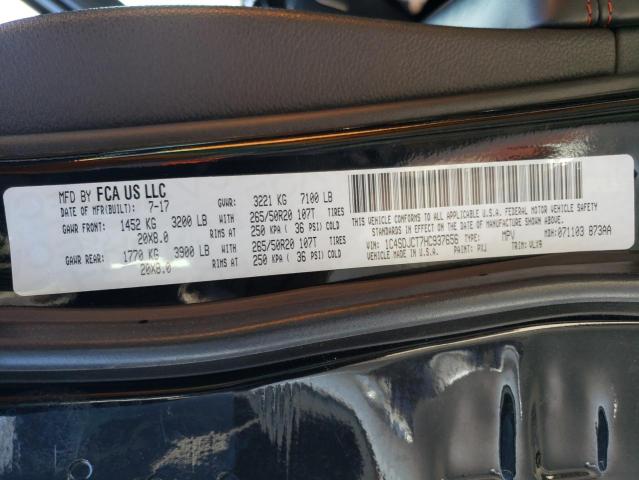 2017 Dodge Durango R/T VIN: 1C4SDJCT7HC937656 Lot: 53897024