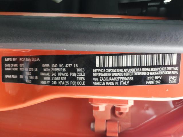 ZACCJAAH2FPB94358 2015 JEEP RENEGADE - Image 13