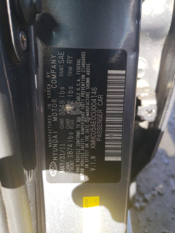 KMHCU5AE0CU004146 2012 Hyundai Accent Gls