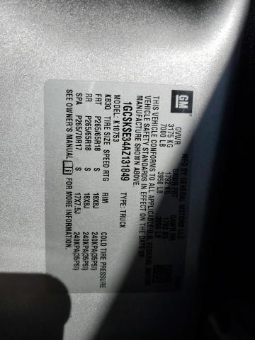 2010 Chevrolet Silverado K1500 Lt VIN: 1GCSKSE34AZ131849 Lot: 53875634