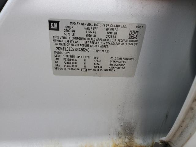 2011 Chevrolet Equinox Ls VIN: 2CNFLCEC2B6436246 Lot: 55516114