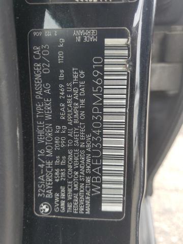 2003 BMW 325 Xi VIN: WBAEU33403PM56910 Lot: 54398114