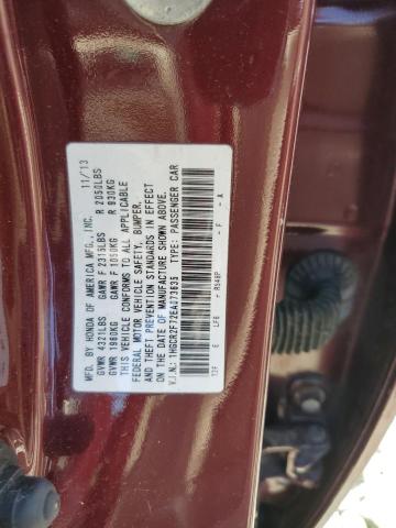 2014 Honda Accord Ex VIN: 1HGCR2F72EA073635 Lot: 54492684