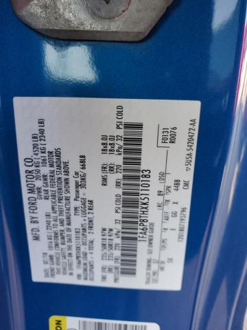 2019 Ford Mustang VIN: 1FA6P8THXK5110183 Lot: 56931714