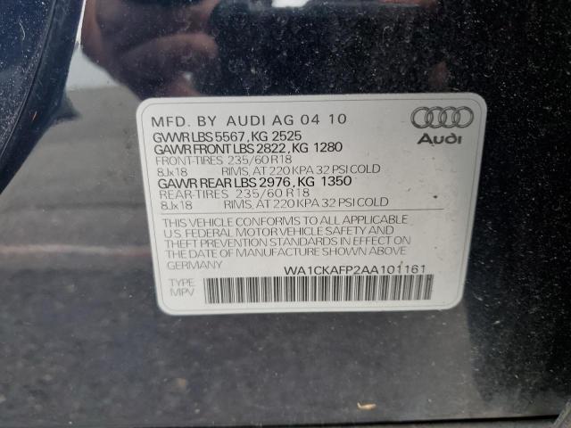 2010 Audi Q5 Premium VIN: WA1CKAFP2AA101161 Lot: 56308594