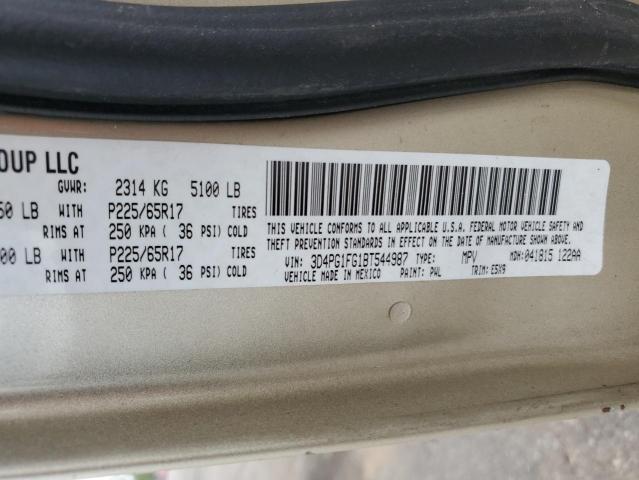 2011 Dodge Journey Mainstreet VIN: 3D4PG1FG1BT544987 Lot: 53877304