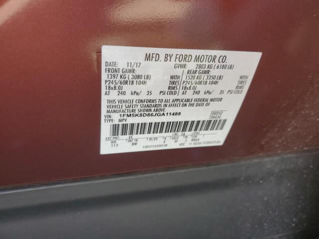 2018 FORD EXPLORER X - 1FM5K8D86JGA11488