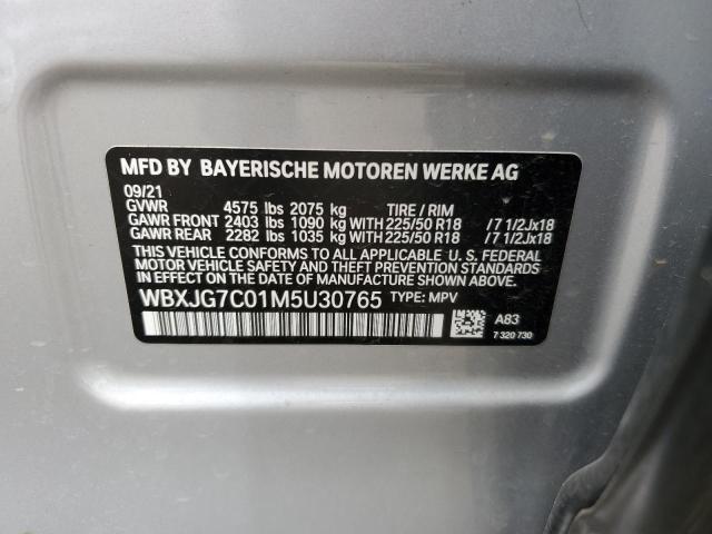 VIN WBXJG7C01M5U30765 2021 BMW X1, Sdrive28I no.13