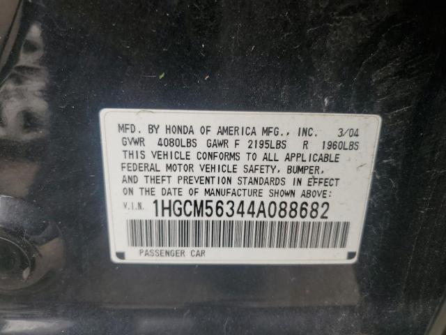 2004 Honda Accord Lx VIN: 1HGCM56344A088682 Lot: 55931474