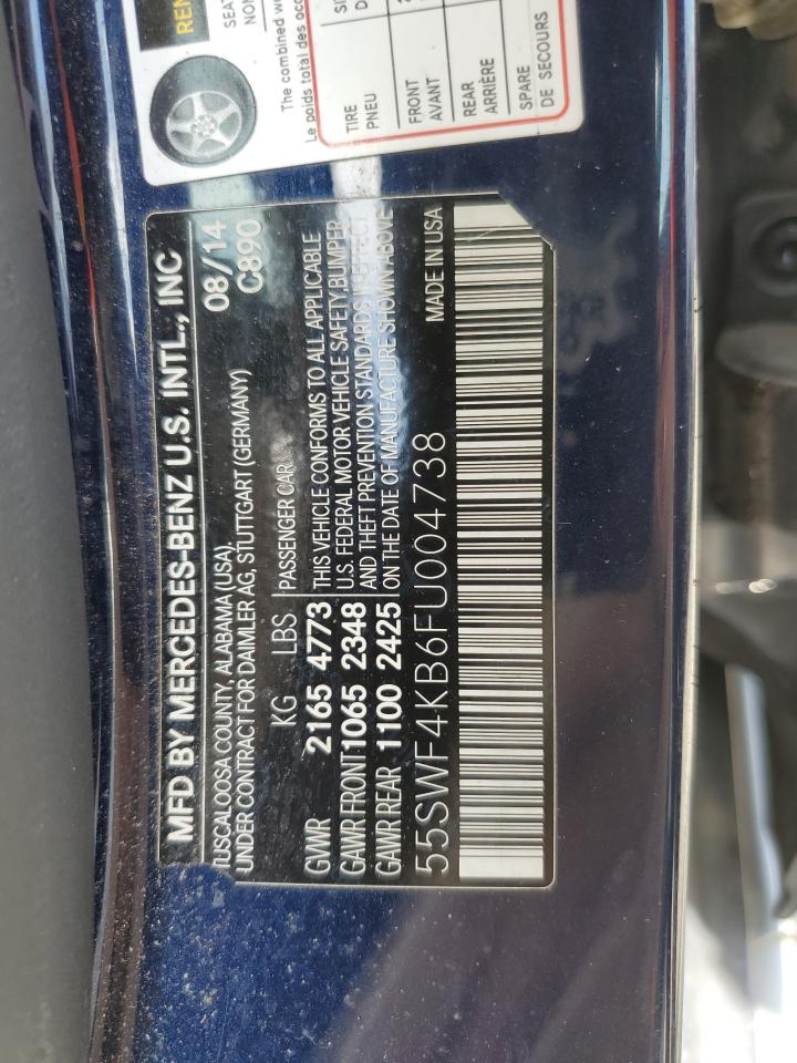 55SWF4KB6FU004738 2015 Mercedes-Benz C 300 4Matic