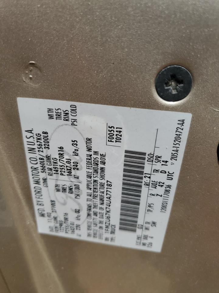 1FMZU67K74UA77187 2004 Ford Explorer Sport Trac